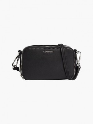 Black Calvin Klein Mini Recycled Crossbody Women Bags | SFIT-08417