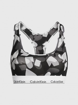 Black Calvin Klein Modern V-Day Women Bra | PTVD-62951