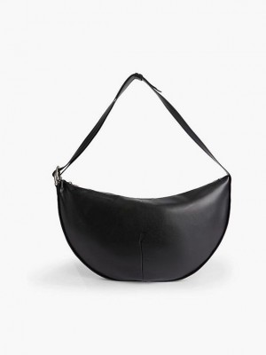 Black Calvin Klein Oversized Hobo Women Bags | FCNI-08746