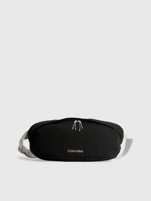 Black Calvin Klein Oversized Recycled Bum Women Bags | YPDS-36247