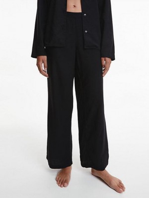 Black Calvin Klein Pyjama Women Pants | YDKE-36041