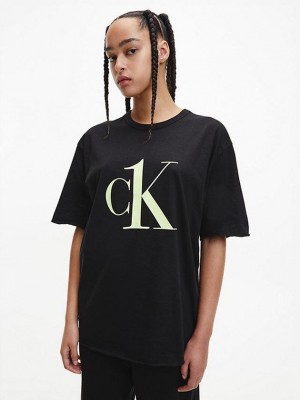 Black Calvin Klein Pyjama - CK One Women Top | UVEN-89302