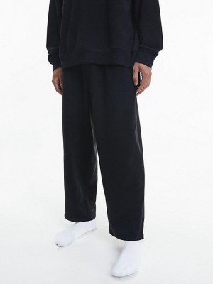 Black Calvin Klein Pyjama - Embossed Icon Men Pants | BGOC-79132