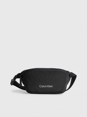 Black Calvin Klein Recycled Bum Women Bags | IZXU-21907
