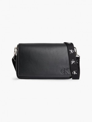 Black Calvin Klein Recycled Crossbody Women Bags | ECFA-69805