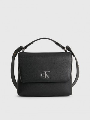 Black Calvin Klein Recycled Crossbody Women Bags | IPQD-35614