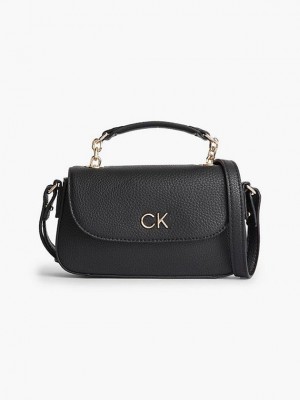 Black Calvin Klein Recycled Crossbody Women Bags | KDPV-93750