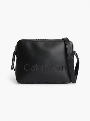 Black Calvin Klein Recycled Crossbody Women Bags | NLPO-89574