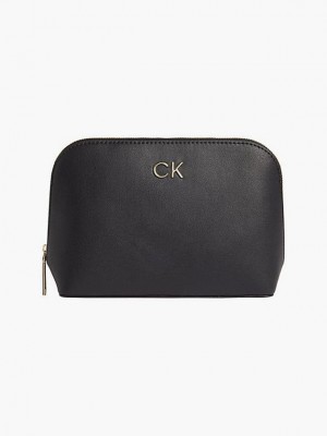 Black Calvin Klein Recycled Makeup Women Bags | BLEH-46091
