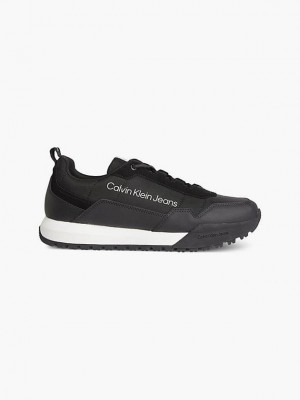 Black Calvin Klein Recycled Men Sneakers | GTKY-39067