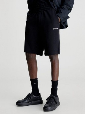 Black Calvin Klein Recycled Polyester Jogger Men Shorts | RMJY-39210
