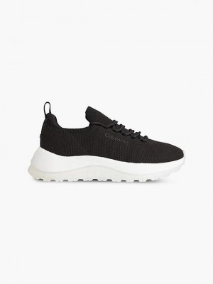 Black Calvin Klein Recycled Sock Women Sneakers | KFBC-80713