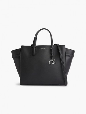 Black Calvin Klein Recycled Tote Women Bags | DWFI-70254