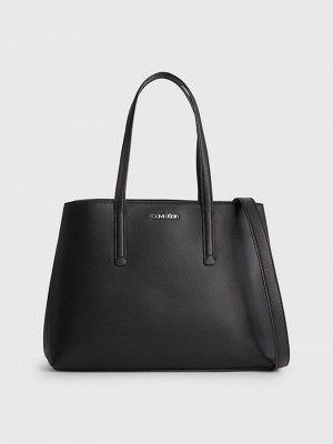 Black Calvin Klein Recycled Tote Women Bags | BYCO-61498