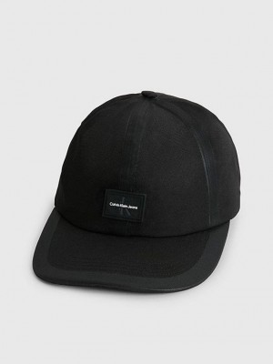 Black Calvin Klein Recycled Twill Men Cap | CFHJ-41635