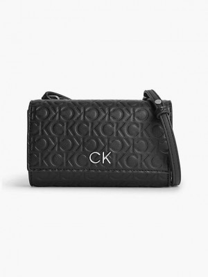 Black Calvin Klein Recycled Wallet Women Bags | KXQG-08762