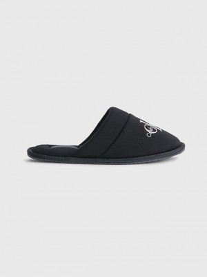 Black Calvin Klein Recycled Women Slippers | JSPR-98654