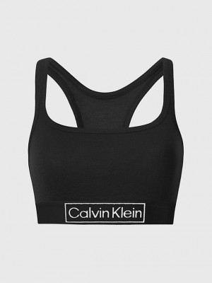 Black Calvin Klein Reimagined Heritage Women Bra | TEMS-81309