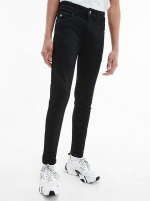 Black Calvin Klein Skinny Boys's Jeans | QOHN-87295