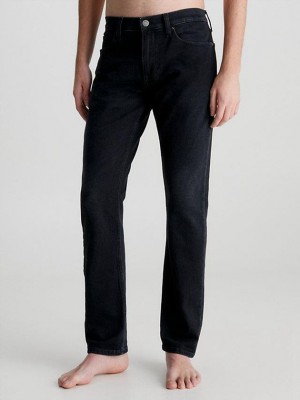 Black Calvin Klein Slim Men Jeans | YFXQ-12780