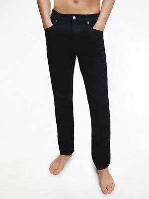 Black Calvin Klein Slim Tapered Men Jeans | ALNU-98760