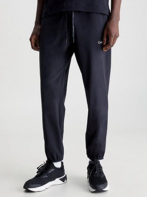 Black Calvin Klein Stretch Men Joggers | DUKG-57614