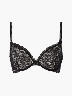 Black Calvin Klein T-Shirt - CK One Women Bra | OBKT-96843