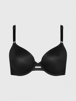 Black Calvin Klein T-Shirt - Invisibles Women Bra | WBPT-10845
