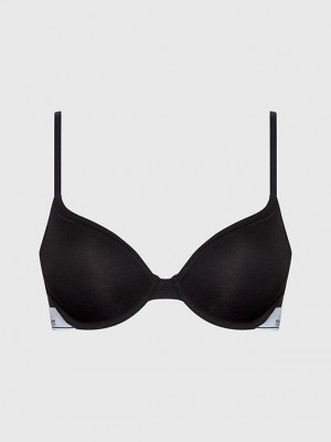 Black Calvin Klein T-Shirt - Modern Cotton Women Bra | DAXC-18207