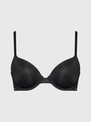 Black Calvin Klein T-Shirt - Perfectly Fit Flex Women Bra | QXWO-09753