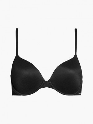Black Calvin Klein T-Shirt - Perfectly Fit Flex Women Bra | WCUN-38419