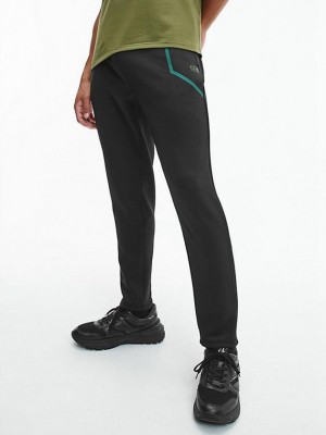 Black Calvin Klein Technical Stretch Men Joggers | JDTS-34718