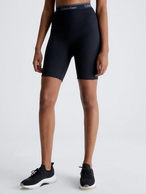 Black Calvin Klein Tight Gym Women Shorts | VGJT-35748