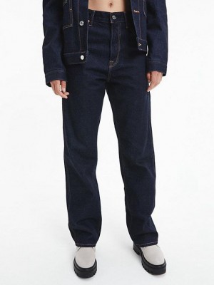 Black Calvin Klein Unisex Straight - CK Standards Men Jeans | CQZW-01527