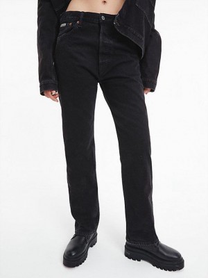 Black Calvin Klein Unisex Straight - CK Standards Men Jeans | YWDA-80594
