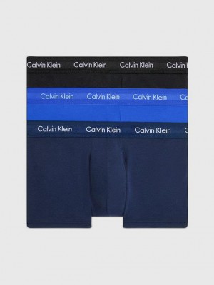 Blue Calvin Klein 3 Pack Boxer - Cotton Stretch Men Briefs | RQTY-91670