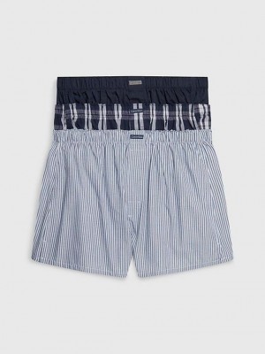 Blue Calvin Klein 3 Pack Boxers Men Briefs | QASL-01287