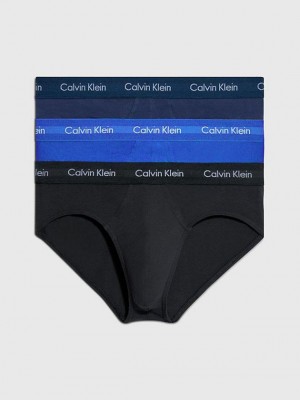 Blue Calvin Klein 3 Pack - Cotton Stretch Men Briefs | TYLW-28593