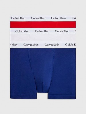 Blue Calvin Klein 3 Pack - Cotton Stretch Men Briefs | YTJQ-10268