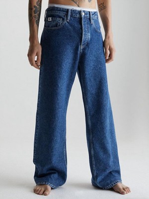 Blue Calvin Klein 90's Loose Men Jeans | OAMB-28305