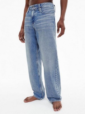 Blue Calvin Klein 90's Straight Men Jeans | RMZB-07428