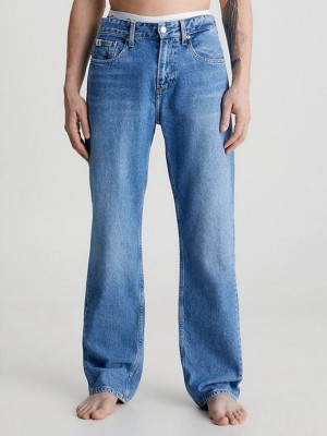 Blue Calvin Klein 90's Straight Men Jeans | LQFU-28491
