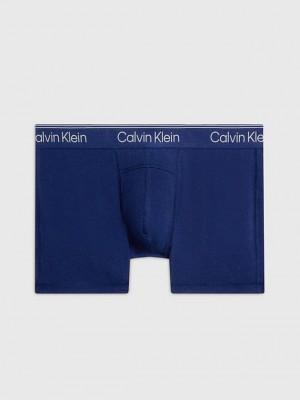 Blue Calvin Klein Athletic Cotton Men Briefs | EOKP-92164