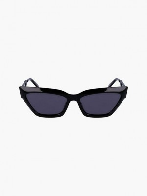 Blue Calvin Klein Cat Eye Women Sunglasses | IGLE-98521