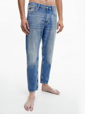 Blue Calvin Klein Dad Men Jeans | PVMU-68450