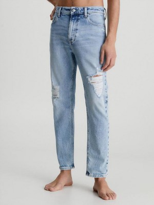 Blue Calvin Klein Dad Men Jeans | SEGU-34785