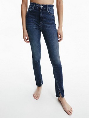 Blue Calvin Klein High Rise Skinny Women Jeans | OAYW-43728
