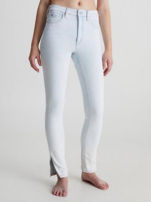 Blue Calvin Klein High Rise Skinny Women Jeans | IOAL-27184