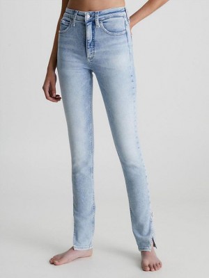 Blue Calvin Klein High Rise Super Skinny Women Jeans | CEOZ-13452