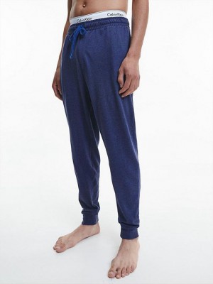 Blue Calvin Klein Lounge Men Joggers | SFRB-92758
